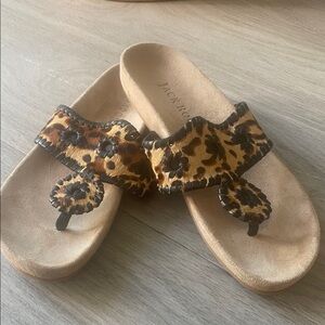 The comfier Jack Rogers Leopard hair  Sandals